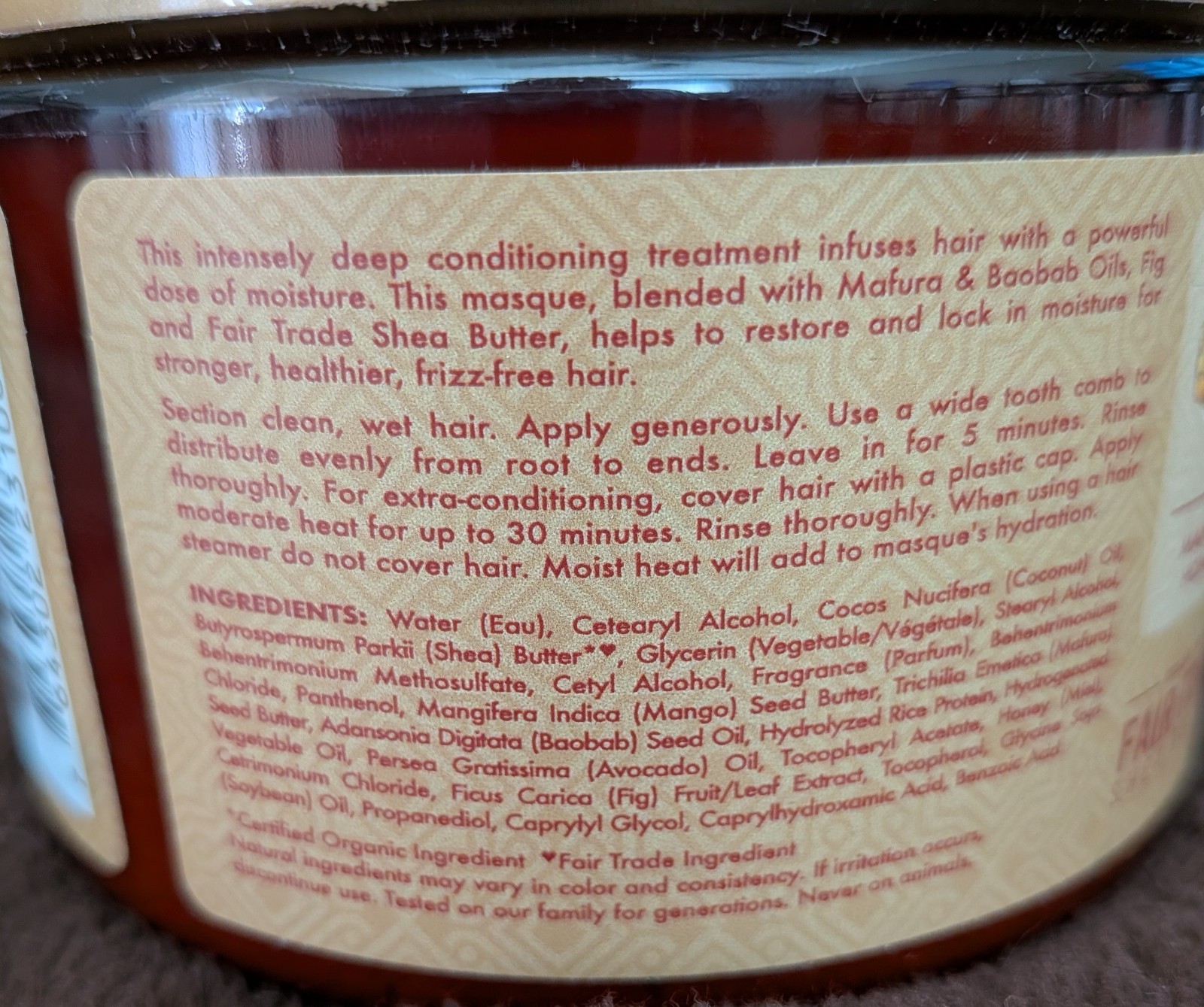 SheaMoisture Manuka Honey & Mafura Oil Shampoo 13oz, Conditioner 13oz, Masque