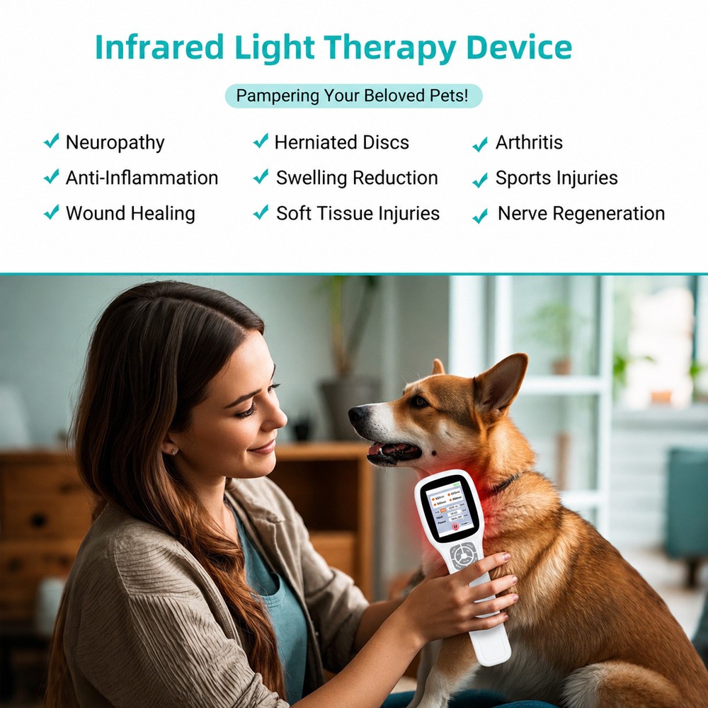 0-2500mW Cold Laser LLLT Therapy Device For Human Pets Muscle Joint Pain Relief