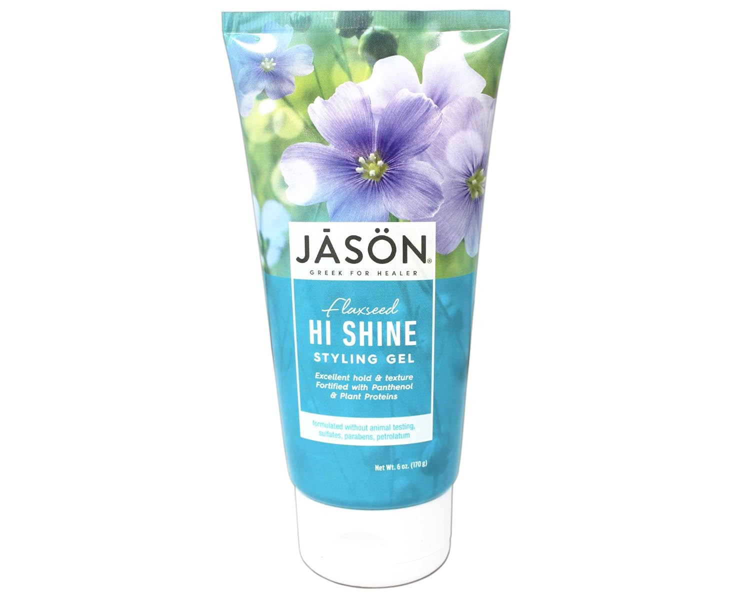 JASON Flaxseed Hi-Shine Styling Gel 6 Ounce Tubes (Pack of 2)