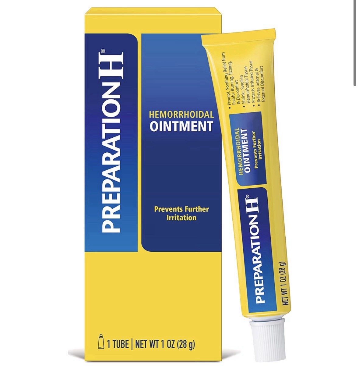 Preparation H Hemorrhoid Ointment, Itching, Burning and Discomfort Relief-1 Tube