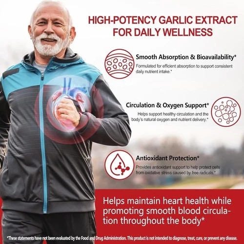 1 PACK Elare Aged Garlic Extract, 300 Softgels, 7500mg Odorless | Heart & Immune