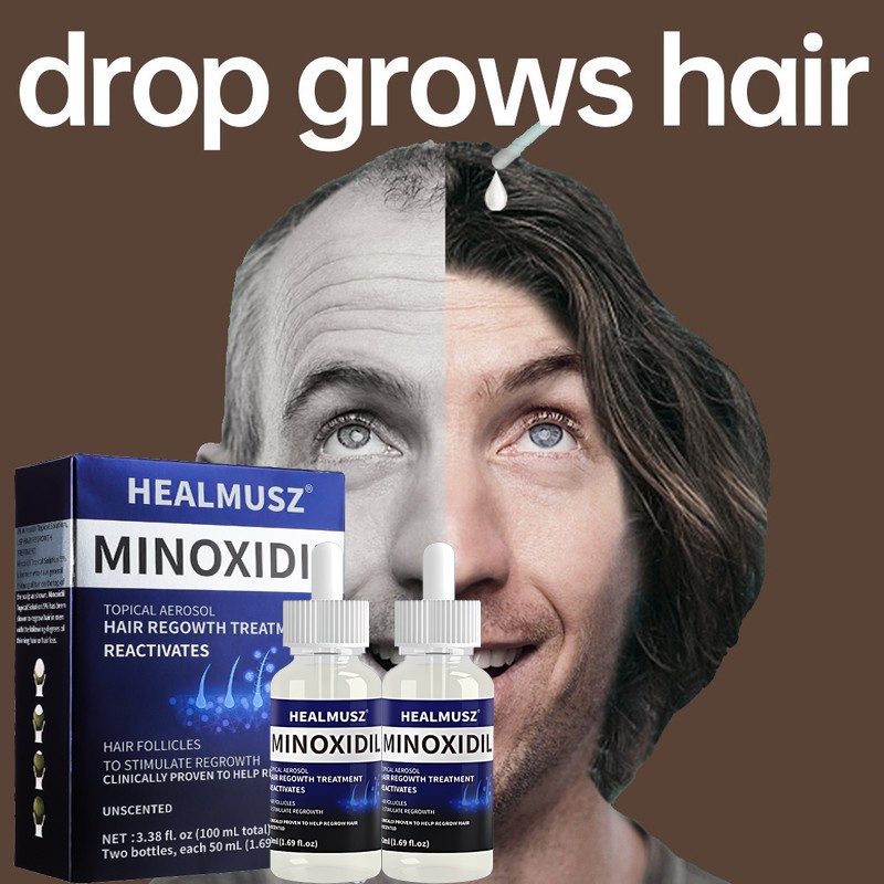 Minoxidil 5% Hair Regrowth Solution Extra Strength Men Women 2-10 Months Supply