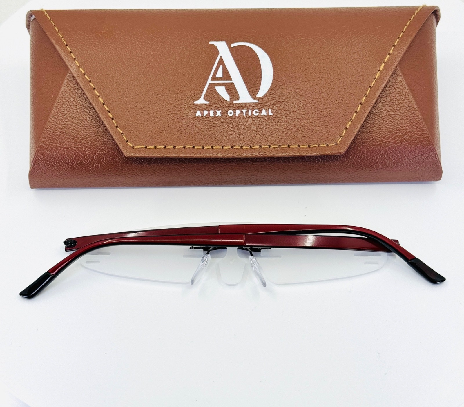 SILHOUETTE TITAN 7779 (CHASSIS) 50 6059 Red Black Rimless Eyeglasses N/A-21-140