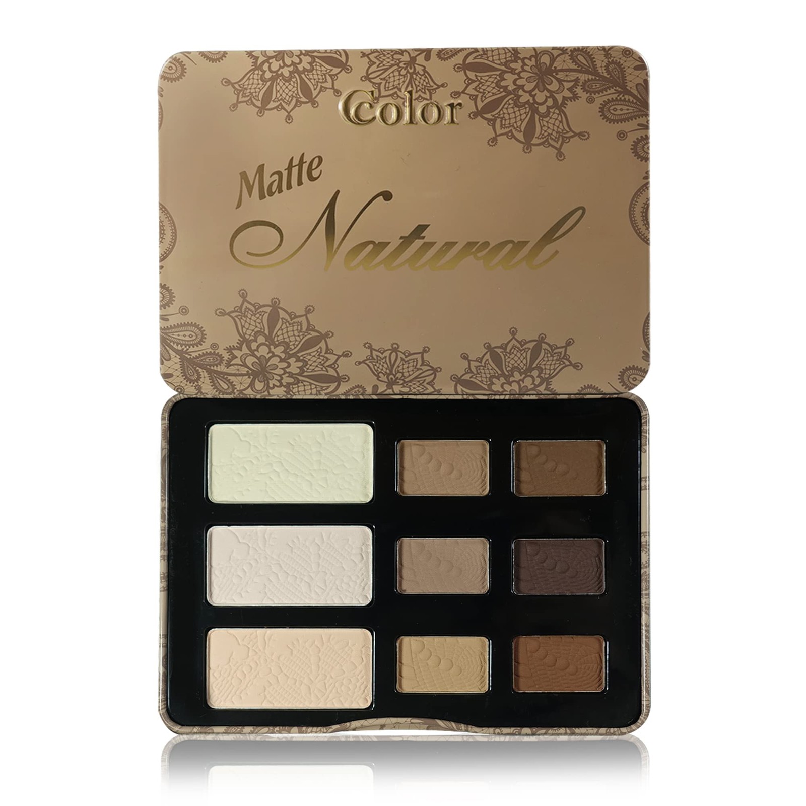 Ccolor Cosmetics Matte Natural, 9Color Eyeshadow Palette Matte Finish, Highl…