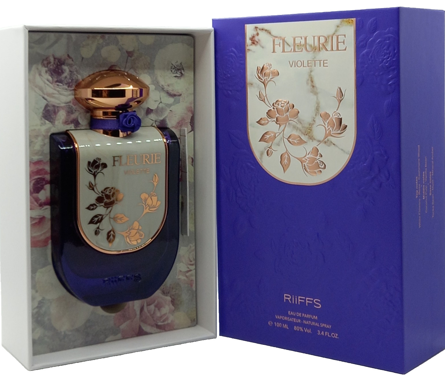 RIIFFS FLEURIE VIOLETTE EAU DE PARFUM SPRAY FOR WOMEN 3.4 Oz / 100 ml BRAND NEW!