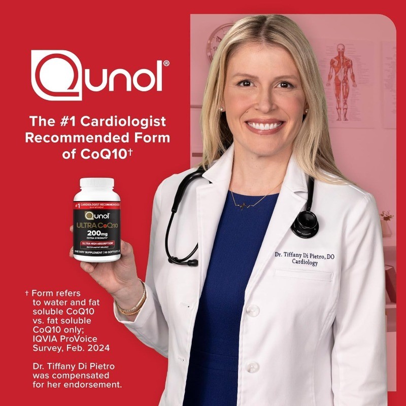 Qunol CoQ10 200mg Soft Capsules Super Absorb Heart and Energy 90 parts-