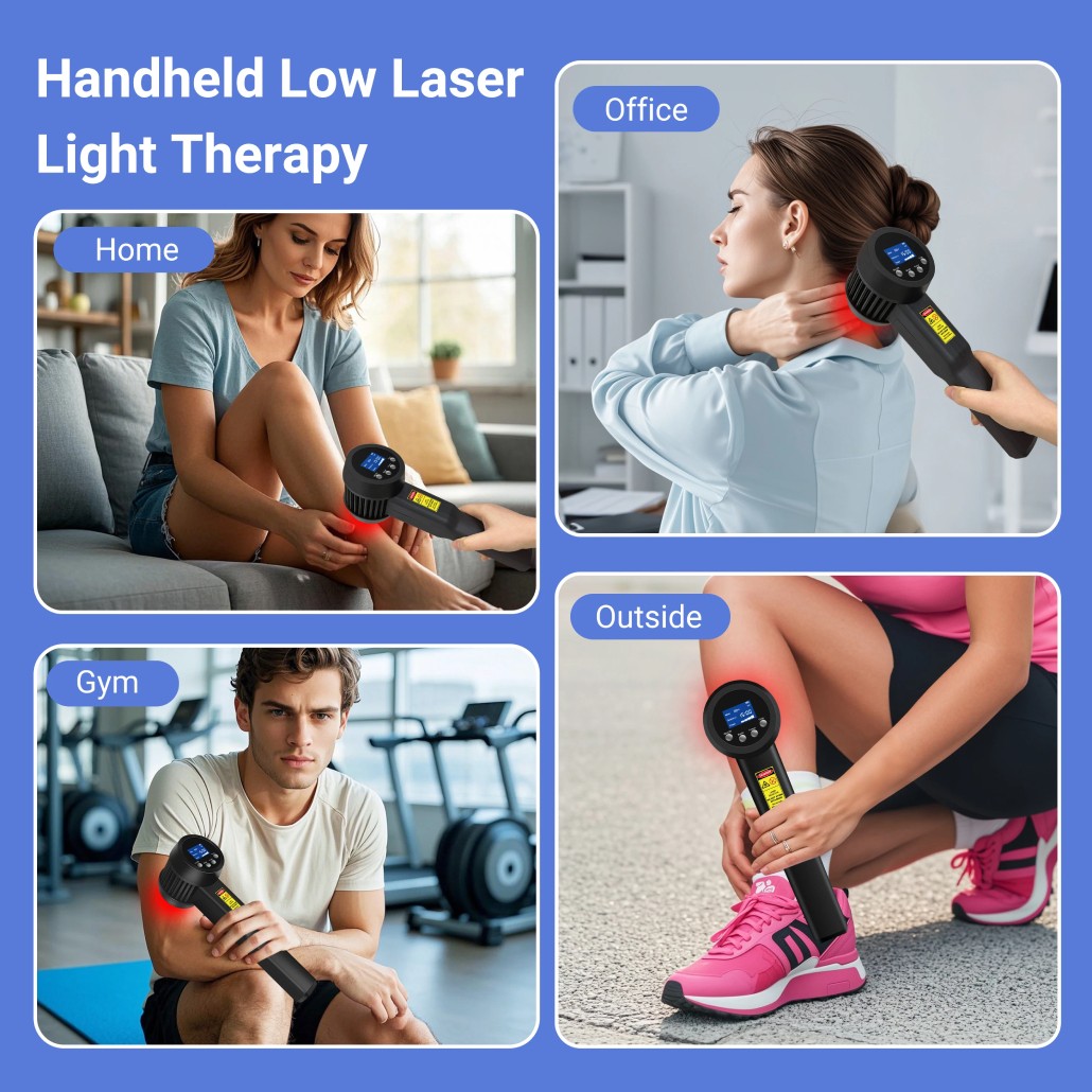 3W Portable LLLT Cold Laser Therapy for Neuropathy Nerve Pain Relief 650nm 808nm
