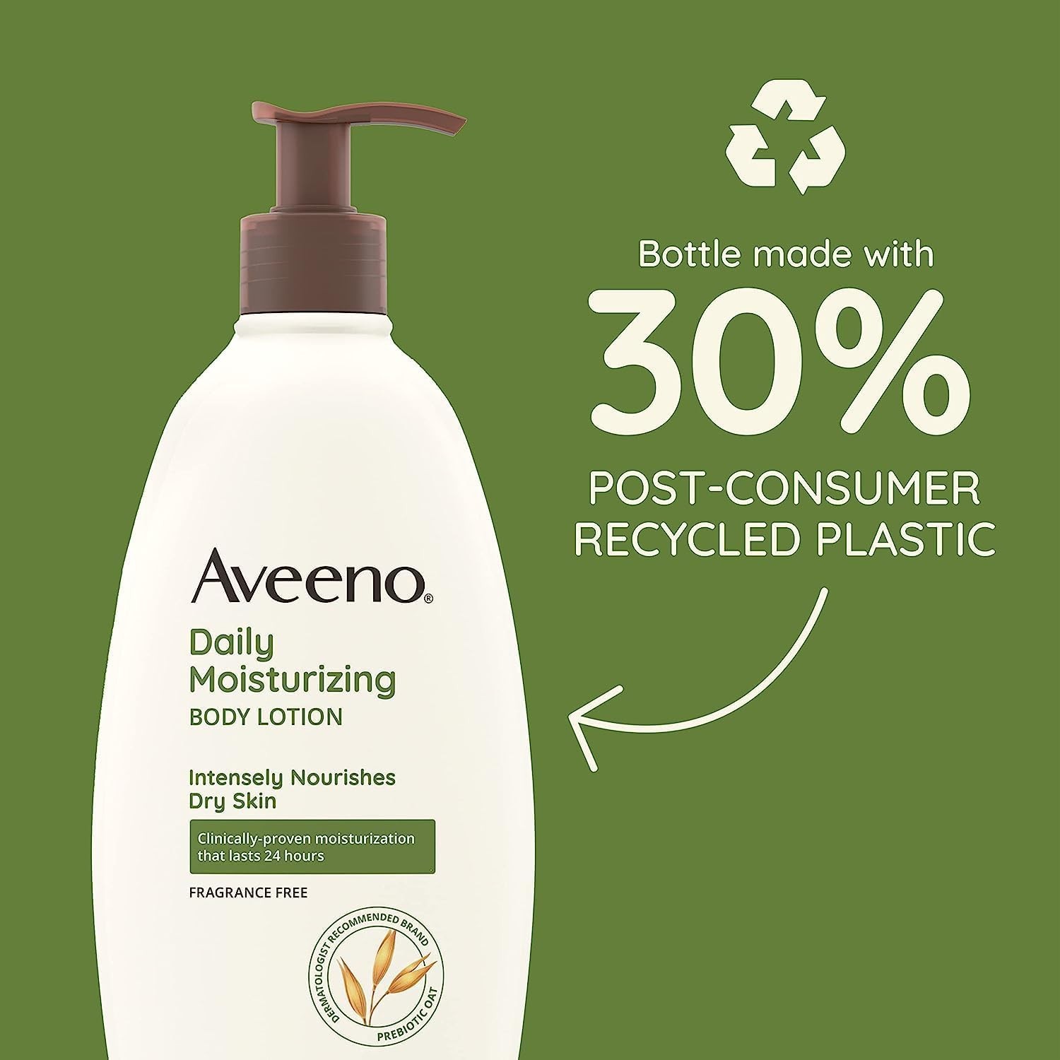 3 Pack Aveeno Daily Moisturizing Body Lotion Soothing Oat & Rich Emollients 18oz