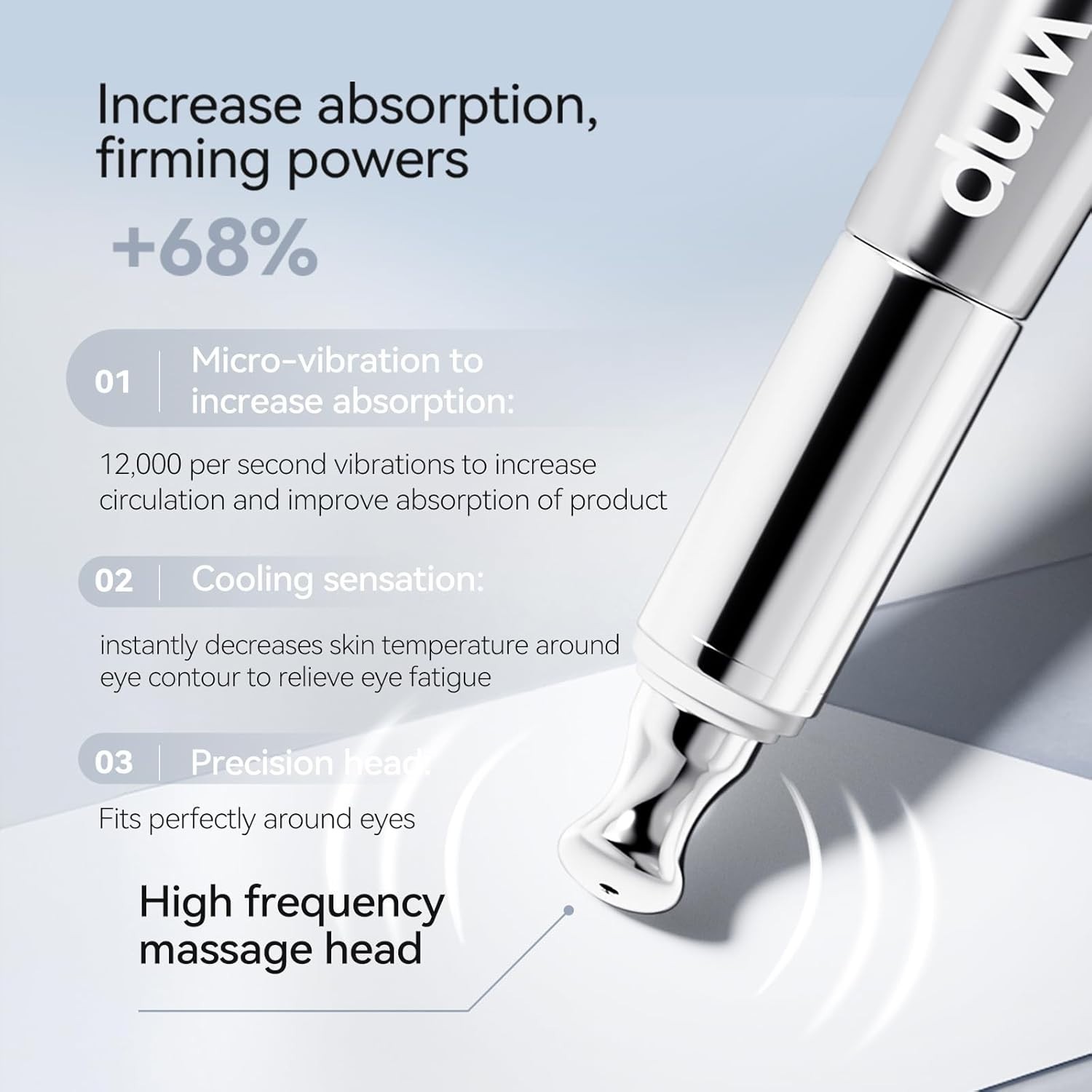 X2WNP Wrinkle Eraser Multi Peptide Firming Electronic Massaging Eye Cream-XP2027