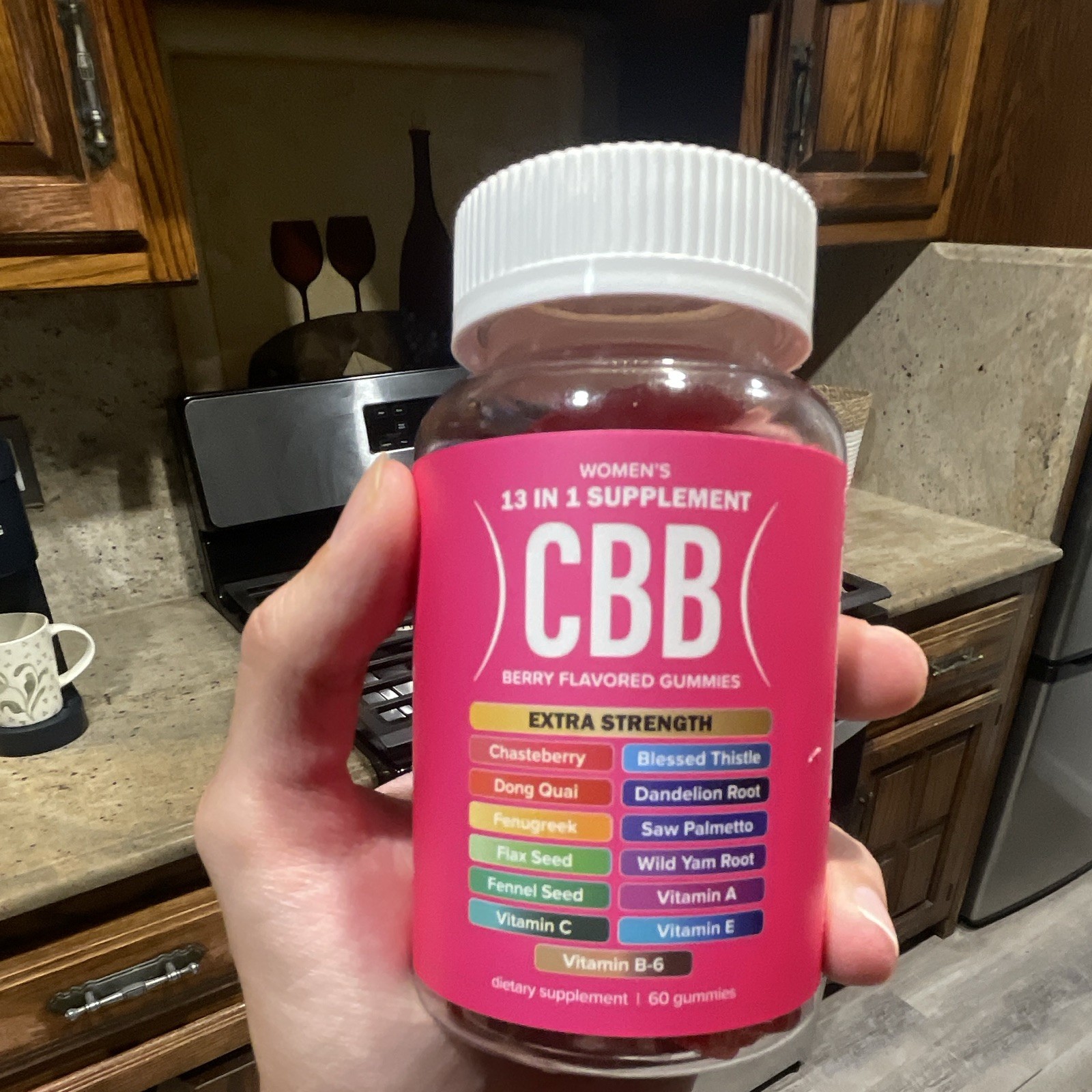 CBB Women’s 13-in-1 Extra Strength Berry Gummies 60 Ct Vegan Gluten-Free