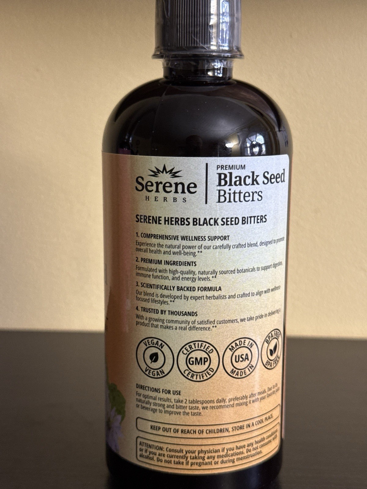 Serene HERBS Soursop Bitters & Black Seed Bitters Bundle Detox And Cleanse