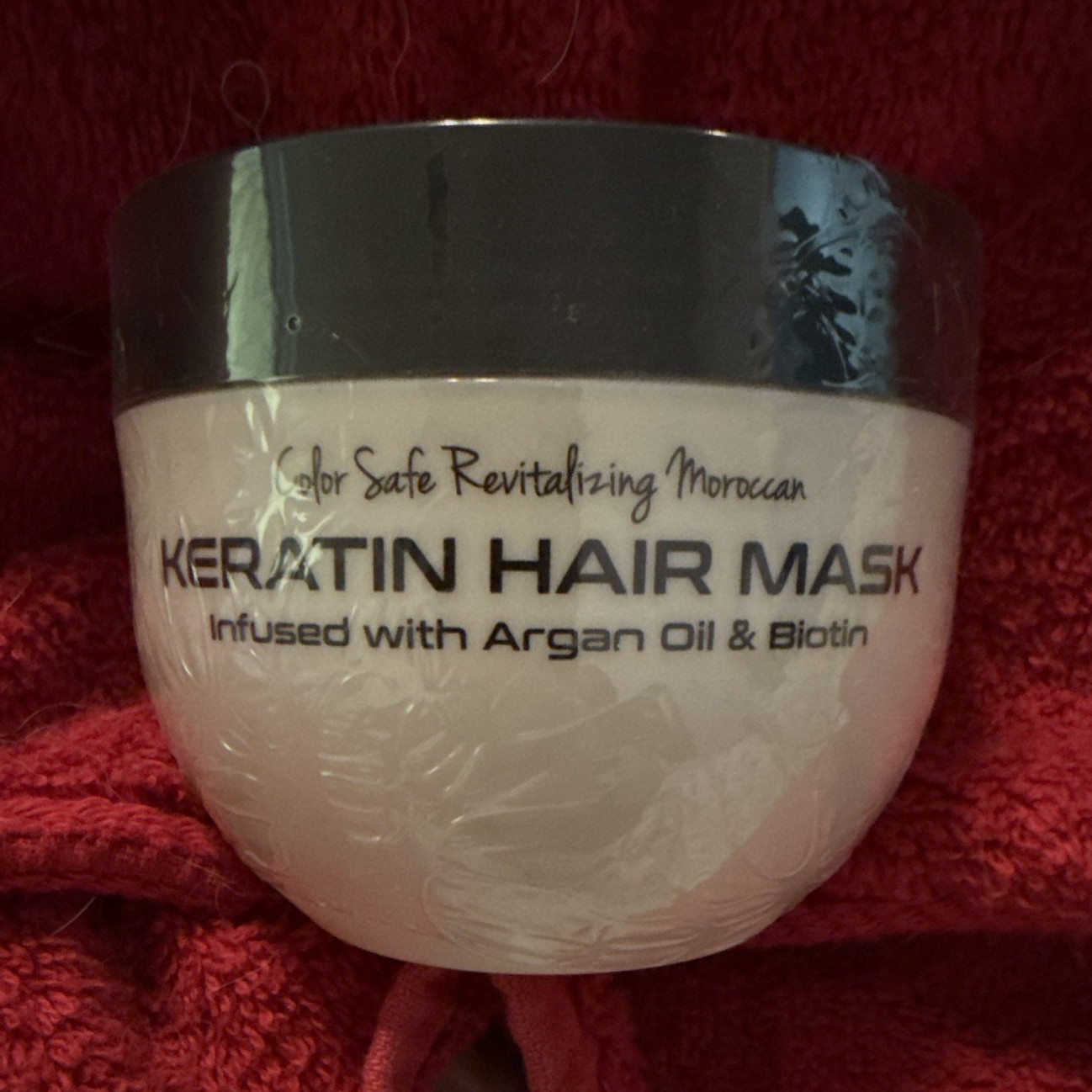 Color Safe Keratin Hair Mask with Argan Oil & Biotin Cream for All Hair Types