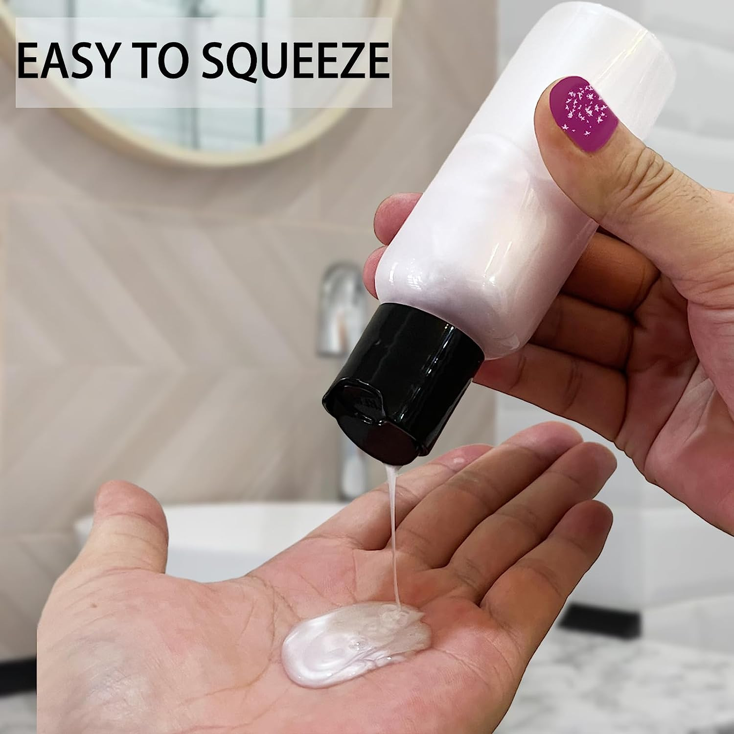 5 Pack 3.4 Oz Travel Bottles for Toiletries TSA Approved Leakproof Plastic Empty