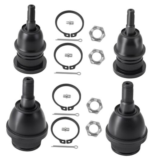 Front Upper & Lower Ball Joints Kit Compatible With Chevy GMC Cadillac Vehicle