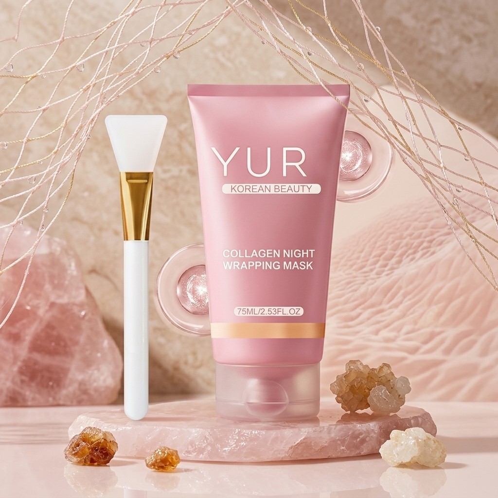 Yuri Korean Beauty Collagen Night Wrapping Mask Skincare Facial Hydrating 75ml