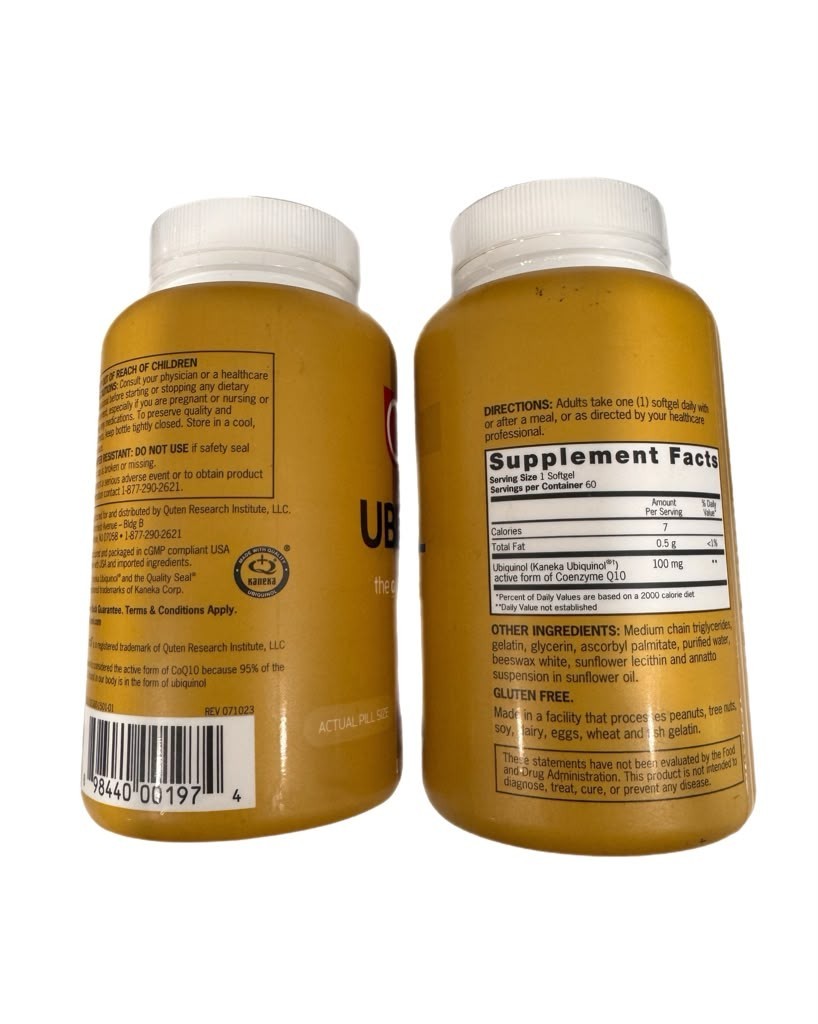 Qunol Ubiquinol 100 mg 60 softgels