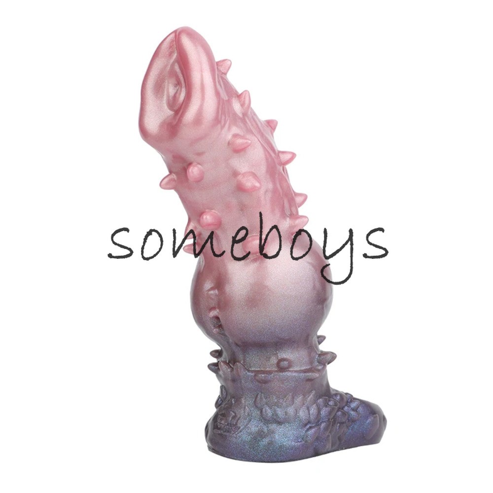 19*6cm Mace Spiked Club Penis Sleeve Silicone Reusable Condom Extender-Enlarger