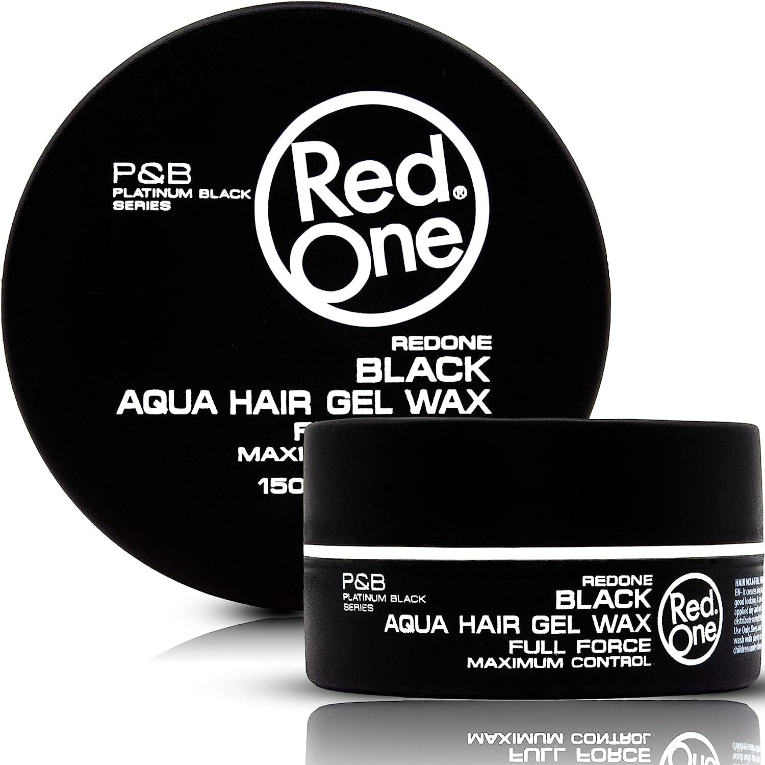 RedOne Black Aqua Hair Gel Wax Full Force 150 ml (5 fl oz) Lime Scent