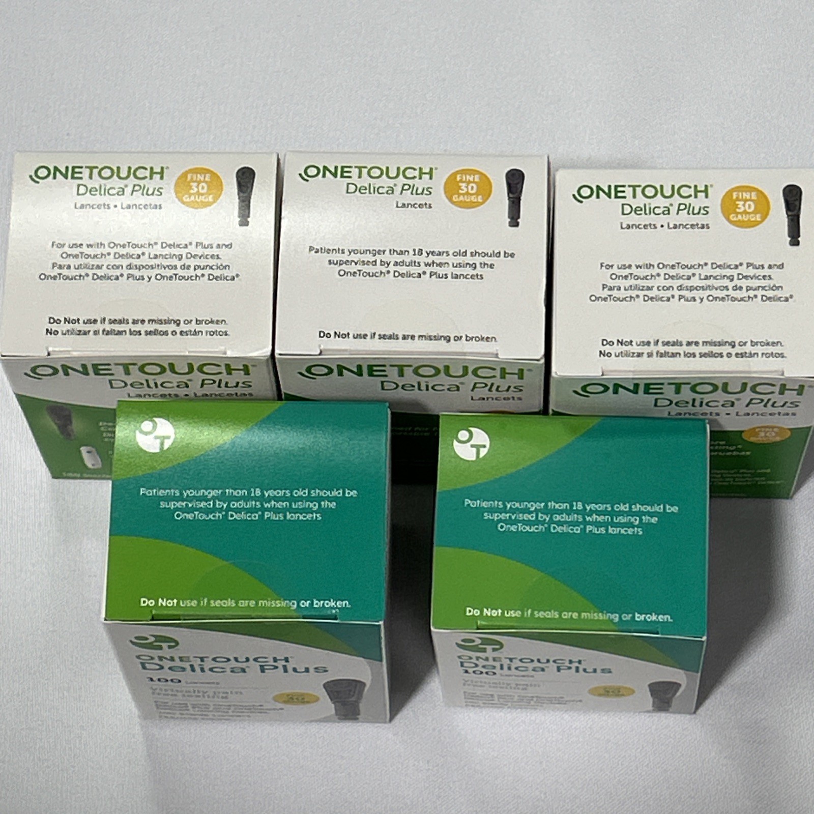500 ONETOUCH DELICA PLUS 30 GAUGE LANCETS (5×100) EXP. 09/2025-12/2029 HSA/FSA