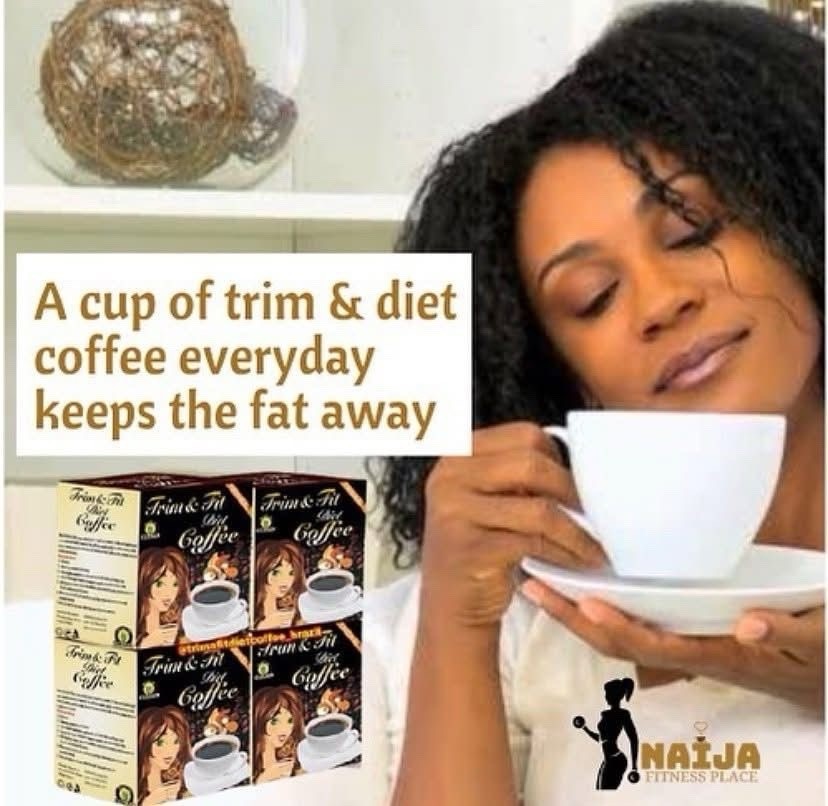 Trim & Fit Diet Coffee Instant Slim Coffee Mix Weight Loss Energy Boost Sachets