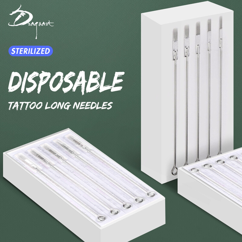 50PCS Disposable Sterilized Tattoo NeedleRL/RS/CM/M1 For Tattoo Machine