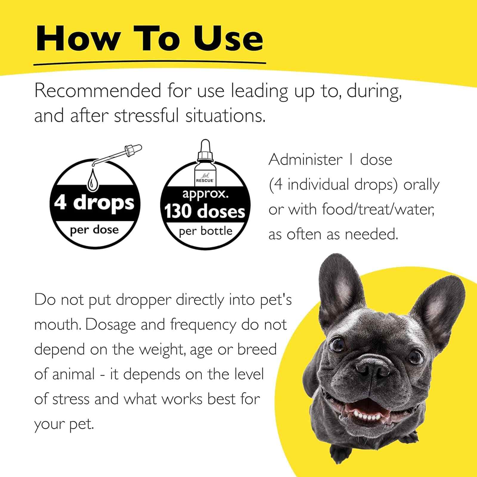 Bach RESCUE REMEDY Pet Dropper Natural Stress Relief 0.7 fl oz 20mL