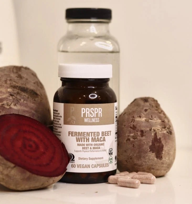 NEW PRSPR Wellness Fermented Beet w/ Maca 60 Vegan Capsules Non-GMO BB US