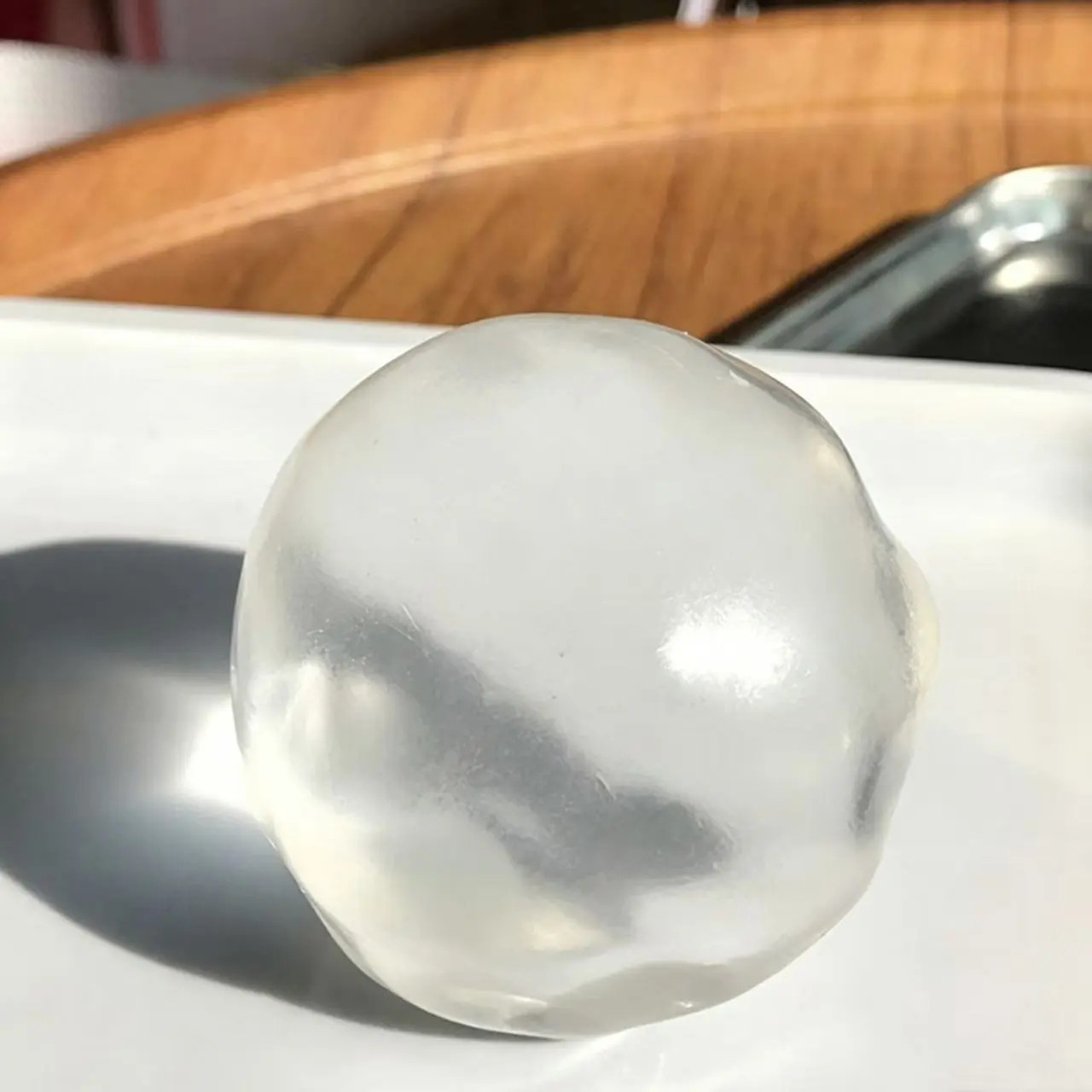 6cm Coconut Oil Squishy Fidget Toy Soft Stress Ball Sensory No Rebound Squeeze
