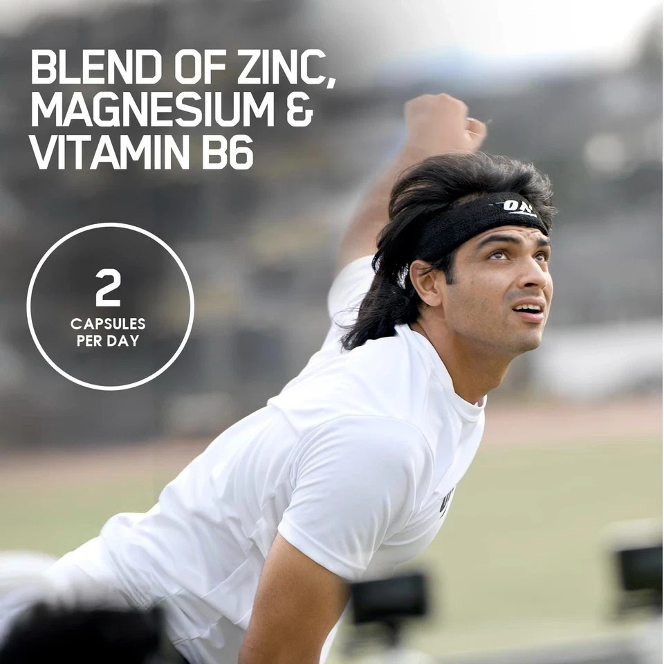 Optimum Nutrition ZMA 60 Caps Zinc Magnesium Aspartate | Strength & Recovery