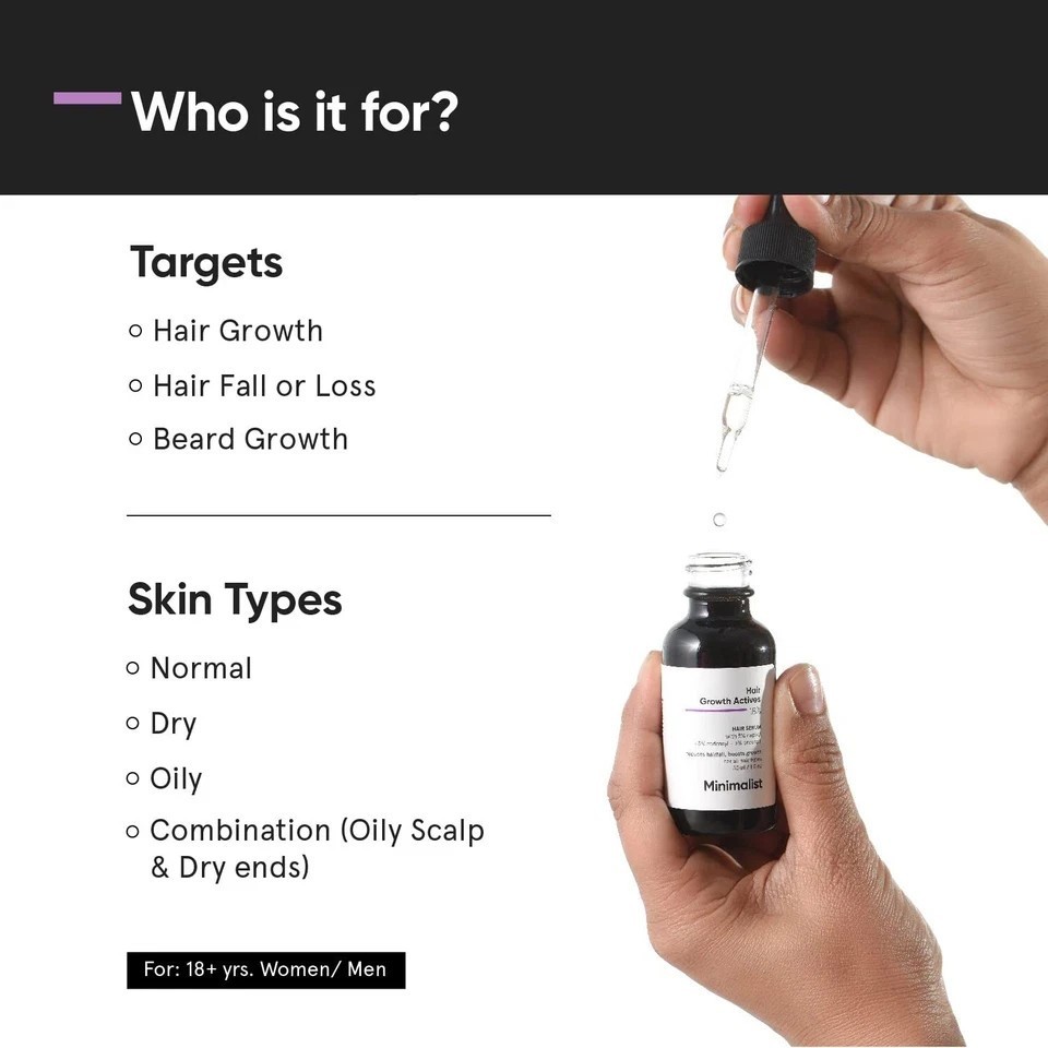 Minimalist Hair Growth Serum For All Hair Types Unisex 30ml
