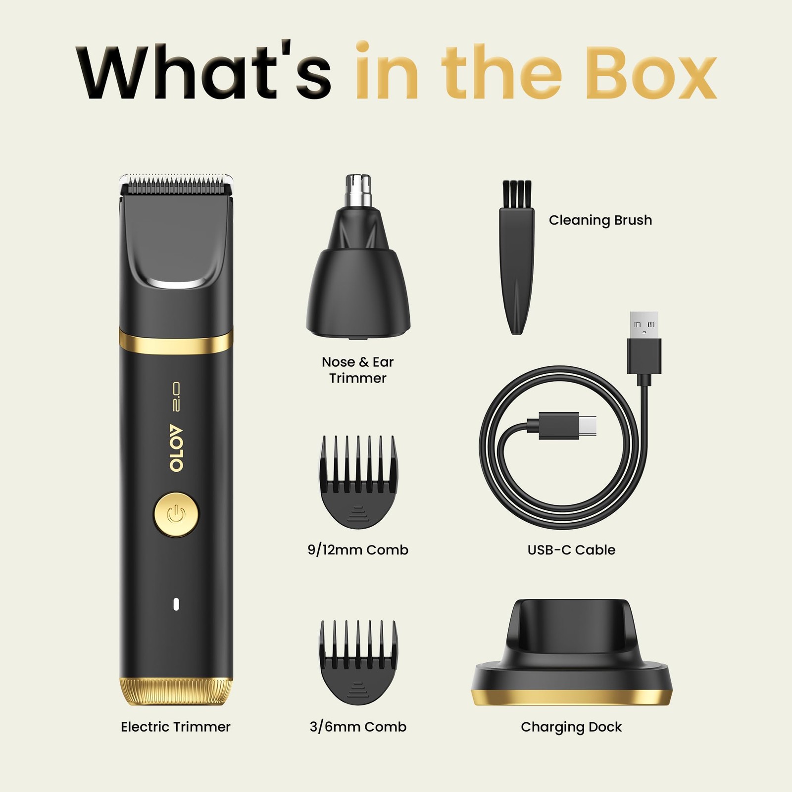 Olov 2.0 Groin Body Hair Trimmer For Men – Electric Shaver For Pubic Hair Chest