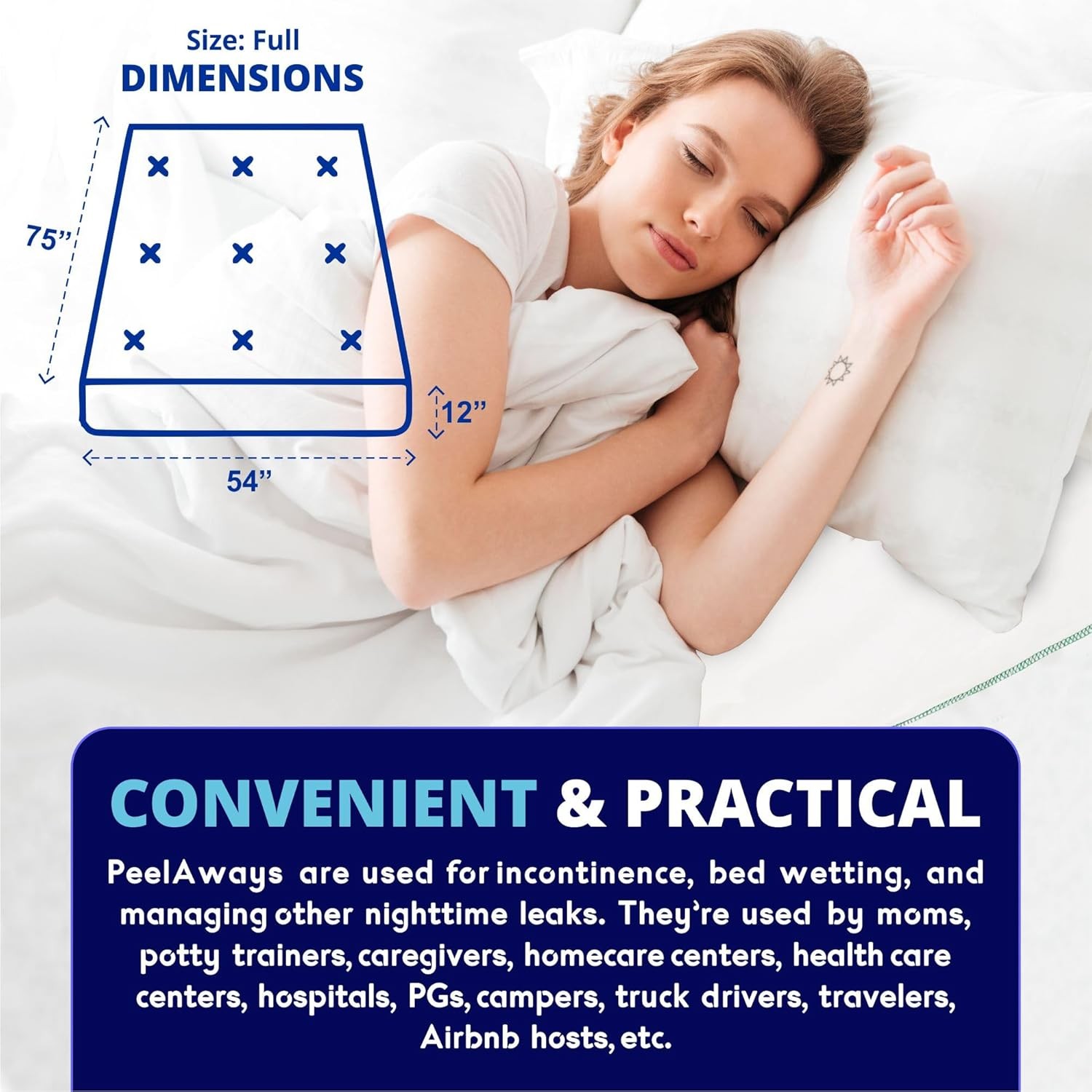 Waterproof disposable bed sheet Same as TV show 5-layer absorbent bed sheet