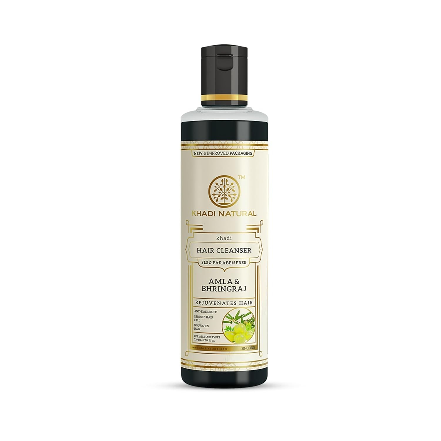 Khadi Natural Amla & Bhringraj Hair Cleanser- Sls & Paraben Free – 210ml