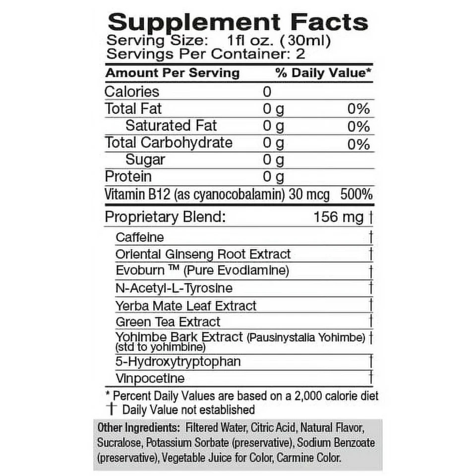 Tweaker Energy Shot, Pomegranate, 2 fl oz, 12 Count FREE SHIPPING