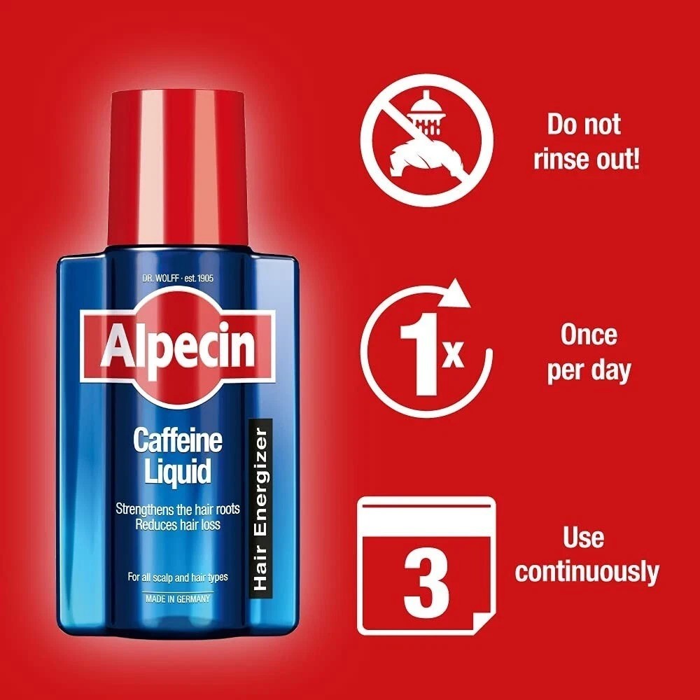 Alpecin Caffeine Liquid Scalp Hair Tonic for Hair Growth 200 ml