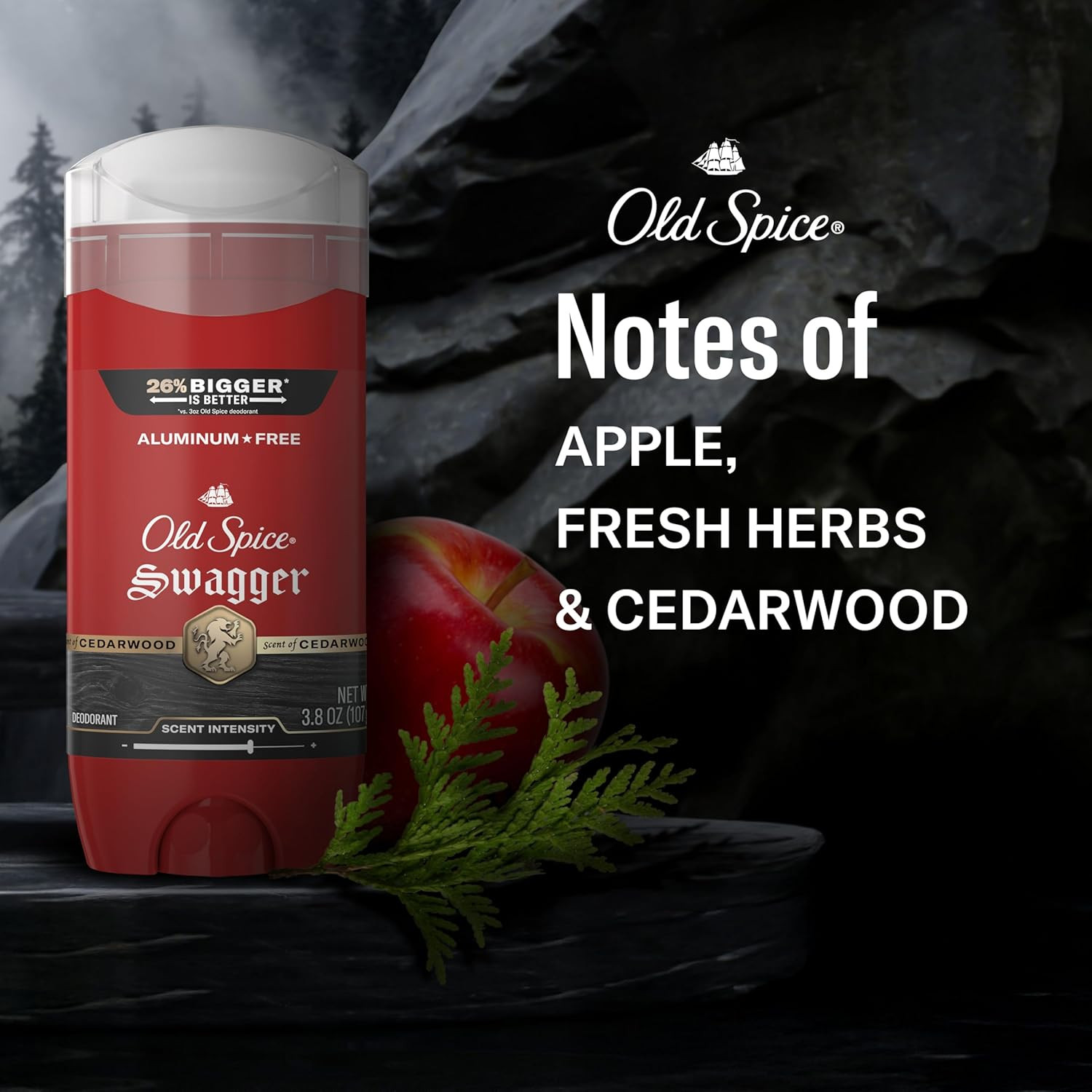 Old Spice Aluminum Free Deodorant for Men, 24/7 Protection to Eliminate Odors, 2