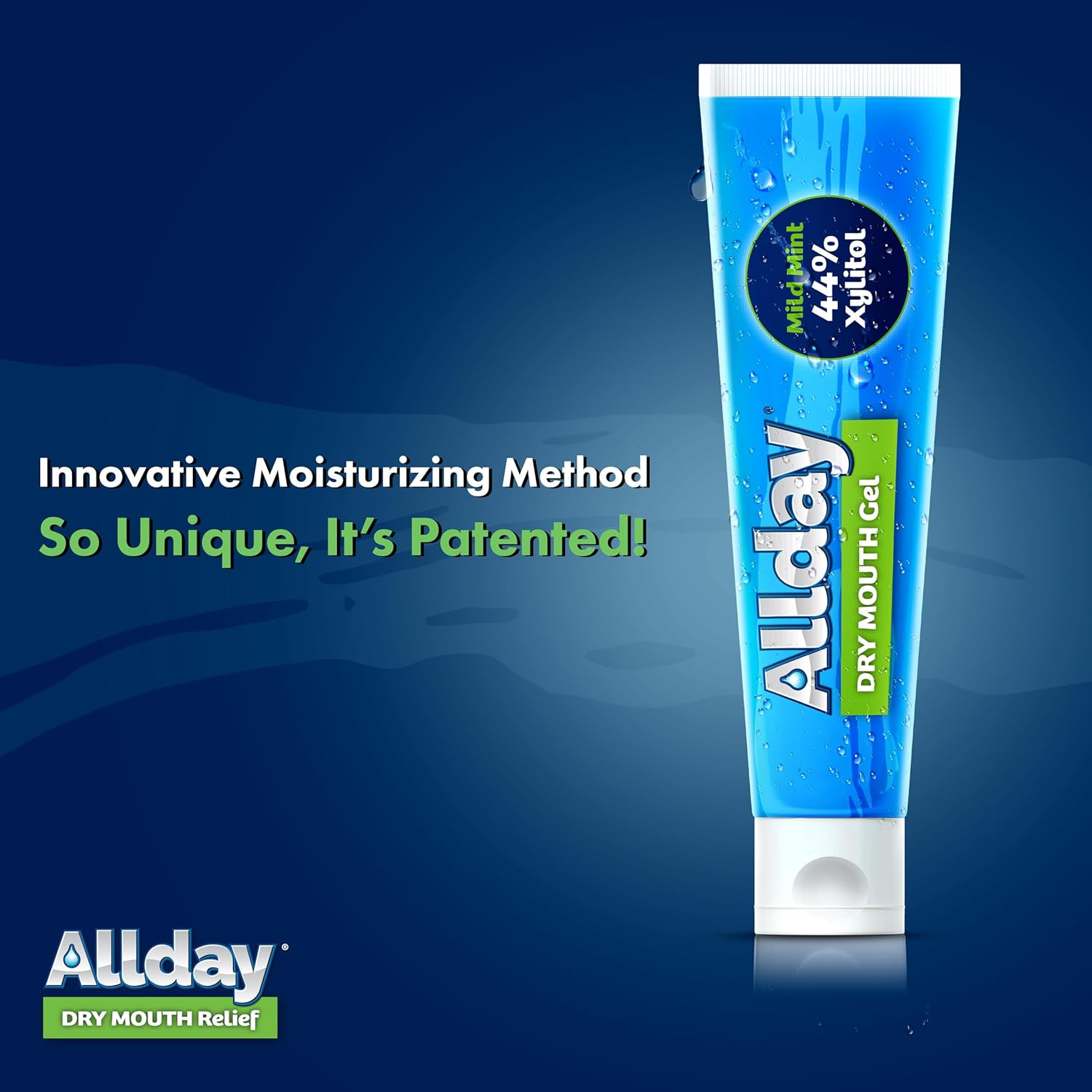 Allday Dry Mouth Treatment Gel – Maximum Strength Xylitol, Fast Acting, Non-Acid