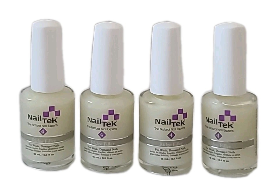 ( LOT OF 6 ) Nail Tek #4 Ridge Filler 0.5 fl oz / 15 mL For WEAK, DAMAGED NAILS