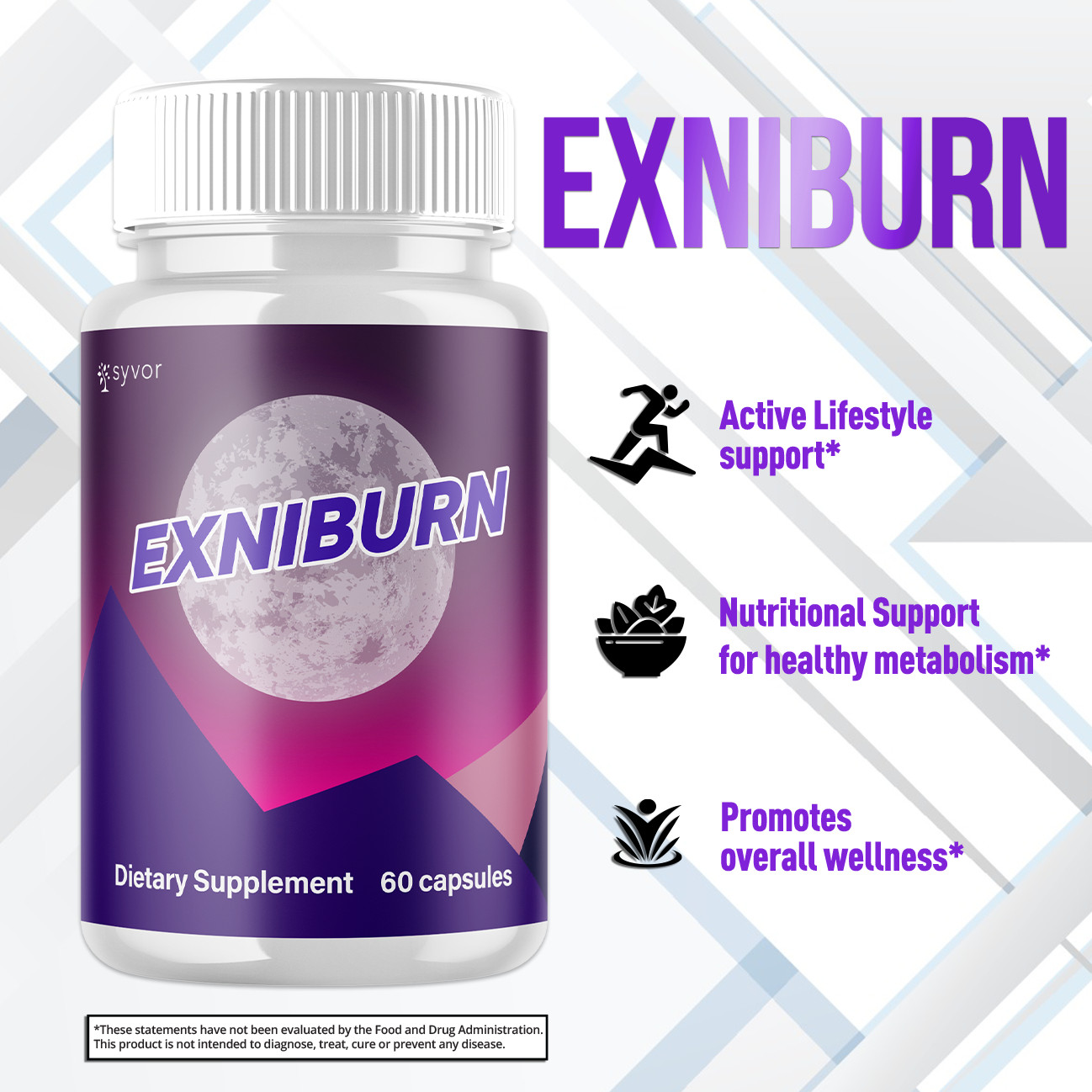 (2 Pack) Exniburn Advanced Energy & Fitness Max Supplement Exni Burn 120 Capsule