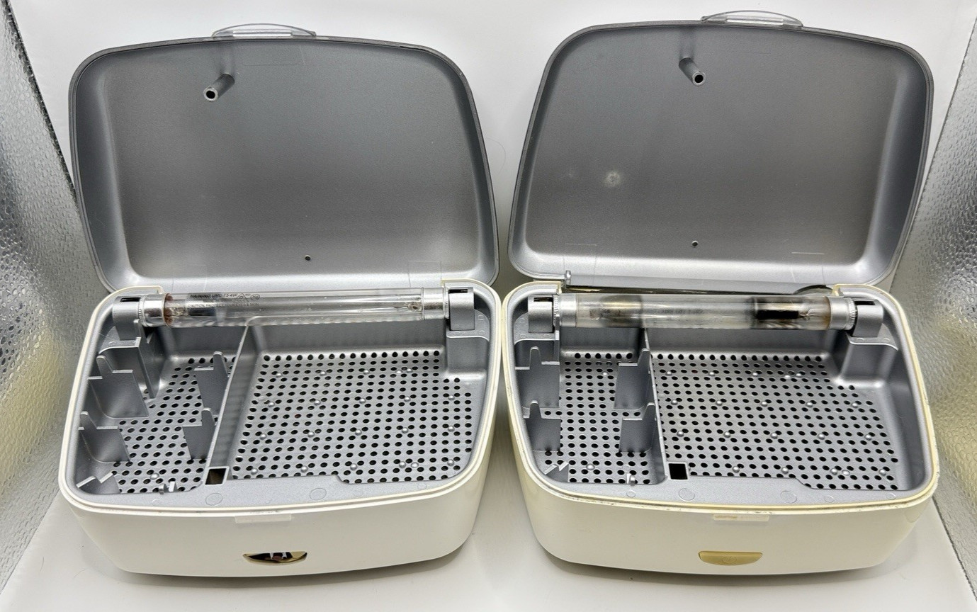 Dry & Store Global II Hearing Aid Dehumidifier Lot (2) UV-C Dryer Parts Repair