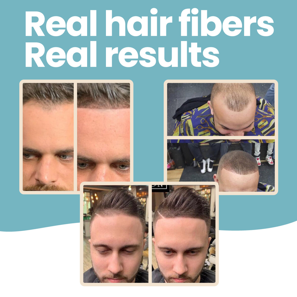 2x HAIR ILLUSION Hair Thickening Fibers – Organic Bald Spot Thinning Concealer