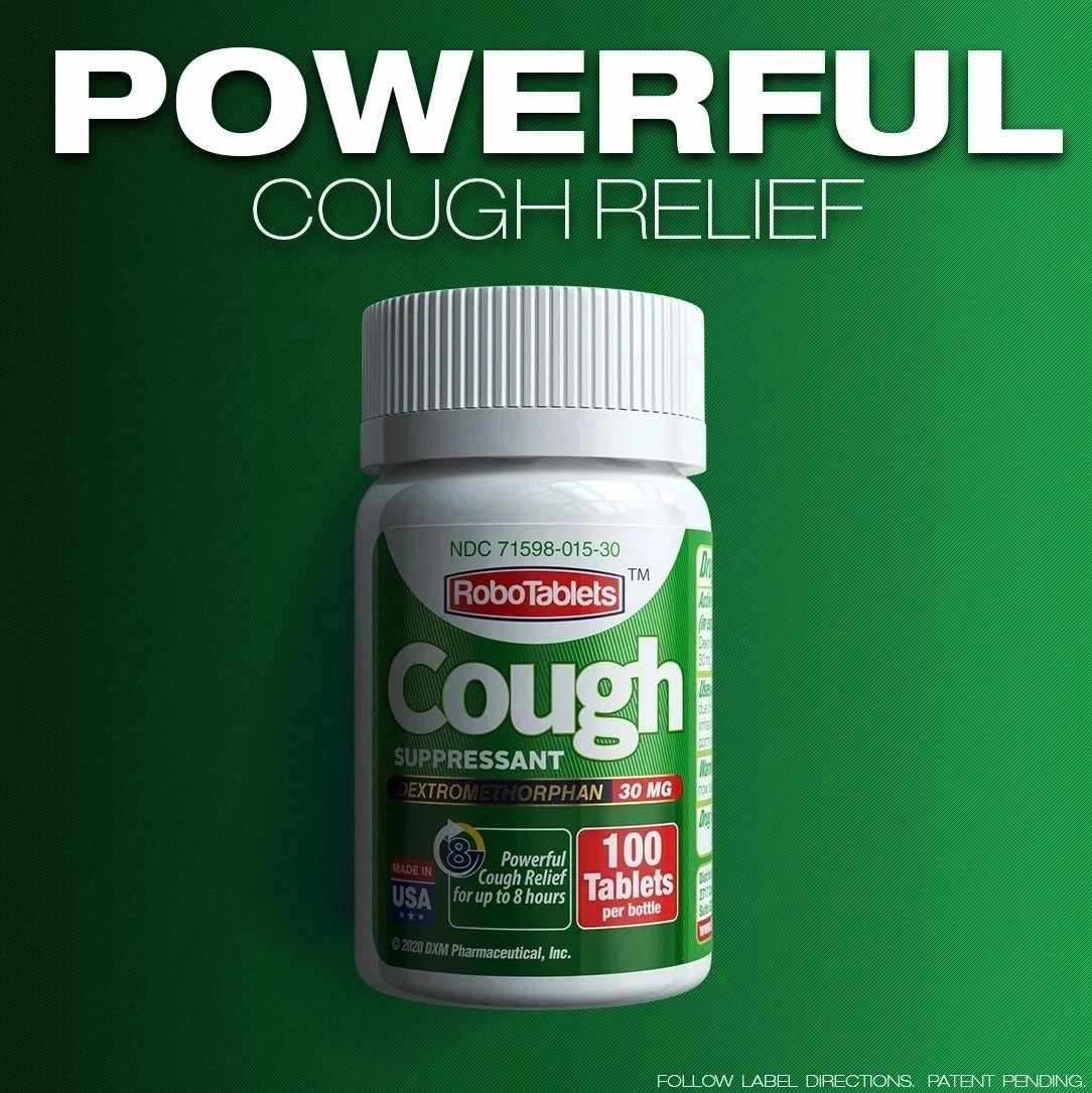3 PACK Cough Suppressant 100 Tablets 30mg Dextromethorphan