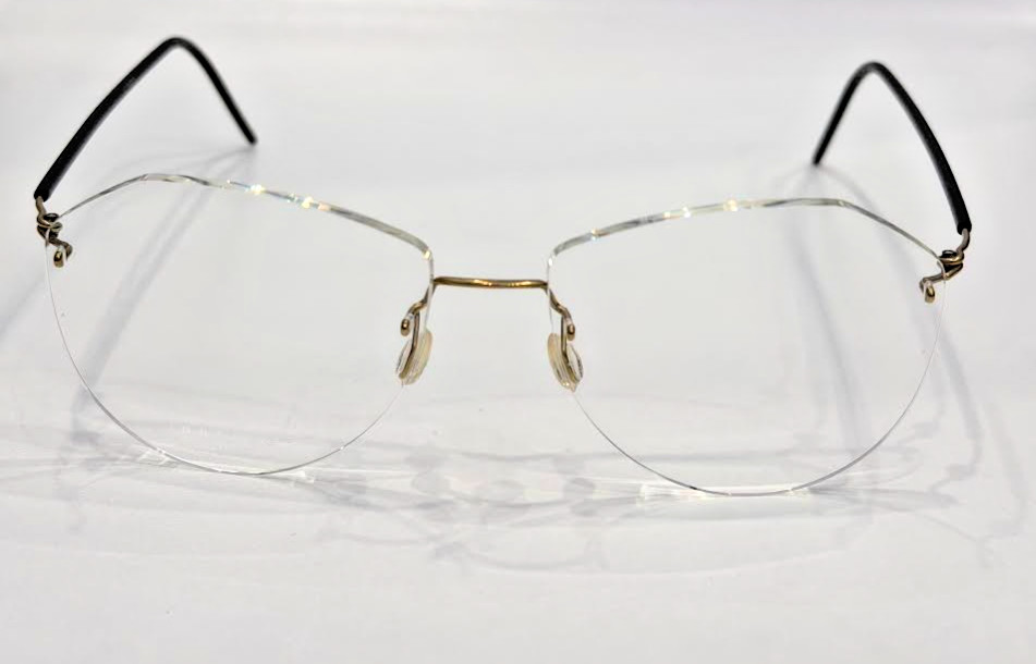 Lindberg Spirit Titanium™ 2370 Col. K24M Round Gold/Black 52 mm Eyeglasses