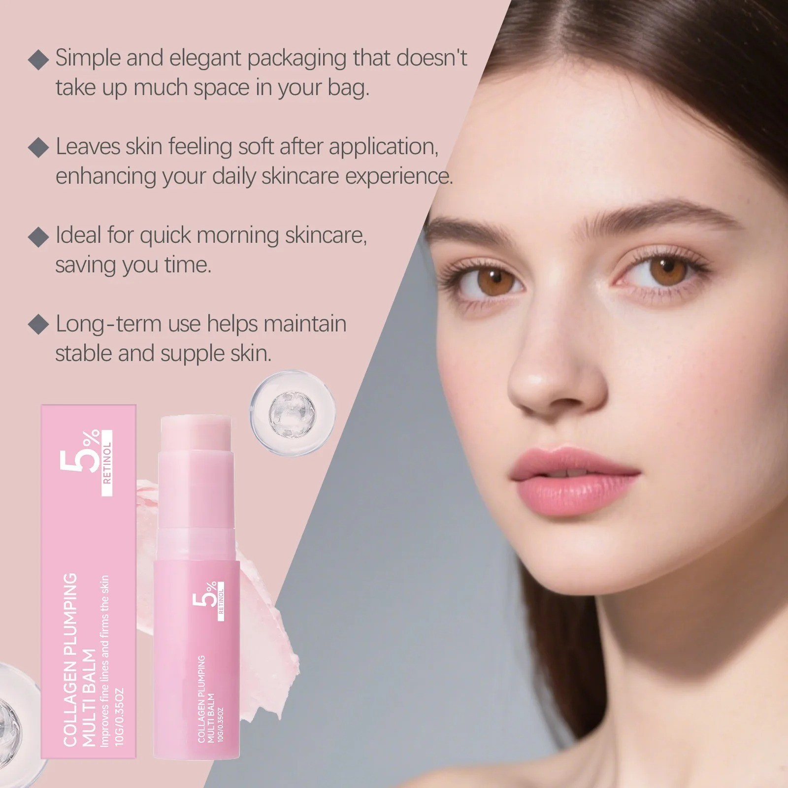 Pink Collagen Plumping Muti Balm K-Beauty Firming Brightening & Anti-aging 10g