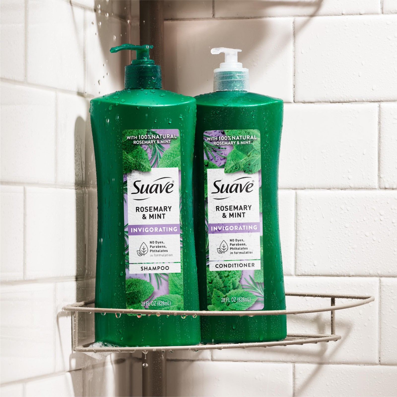 Suave Invigorating Shampoo with Rosemary Mint Healthy Looking Hair 28 FL OZ