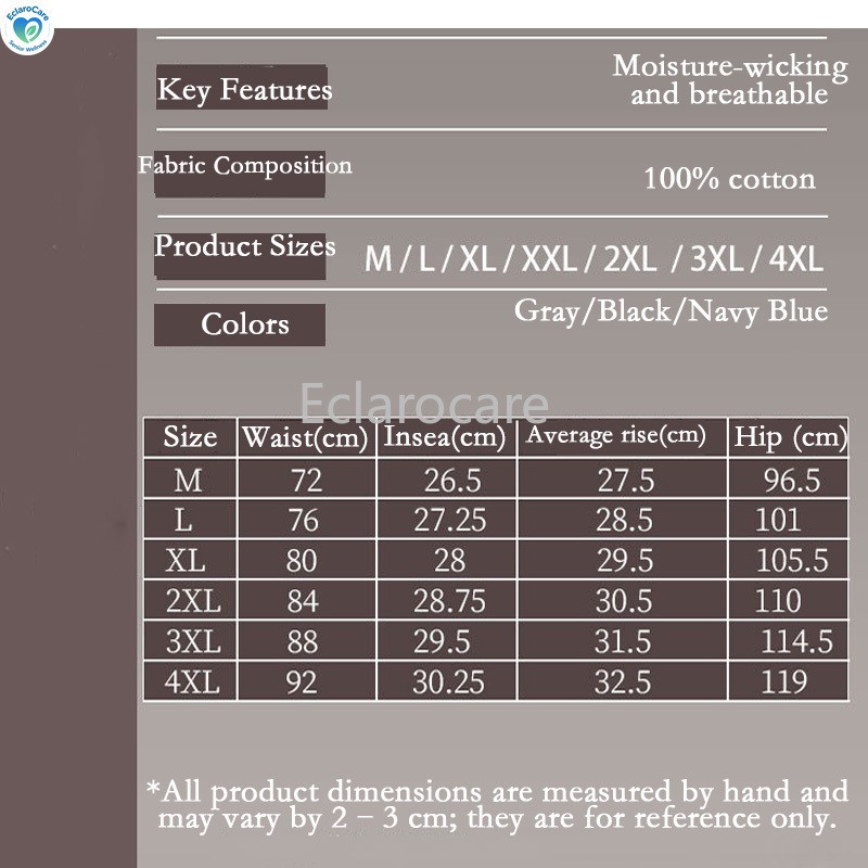 3PCS Washable Incontinence Underwear for Men Leakproof Urinary Bladder Leakage