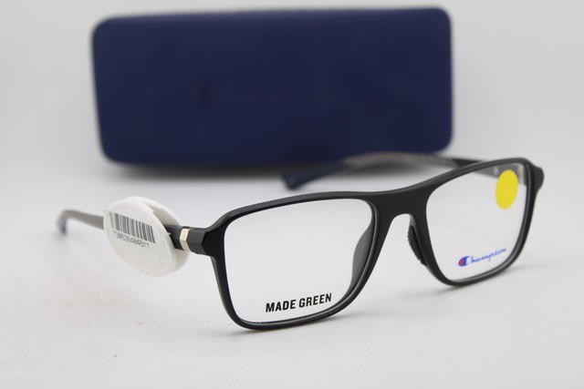 NEW CHAMPION FORGE 100 C01 MATTE BLACK BLUE AUTHENTIC EYEGLASSES 53-17