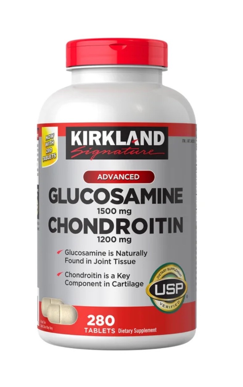 2 X Kirkland Glucosamine 1500mg Chondroitin 1200mg Tablets 280ct EXP 12/2029