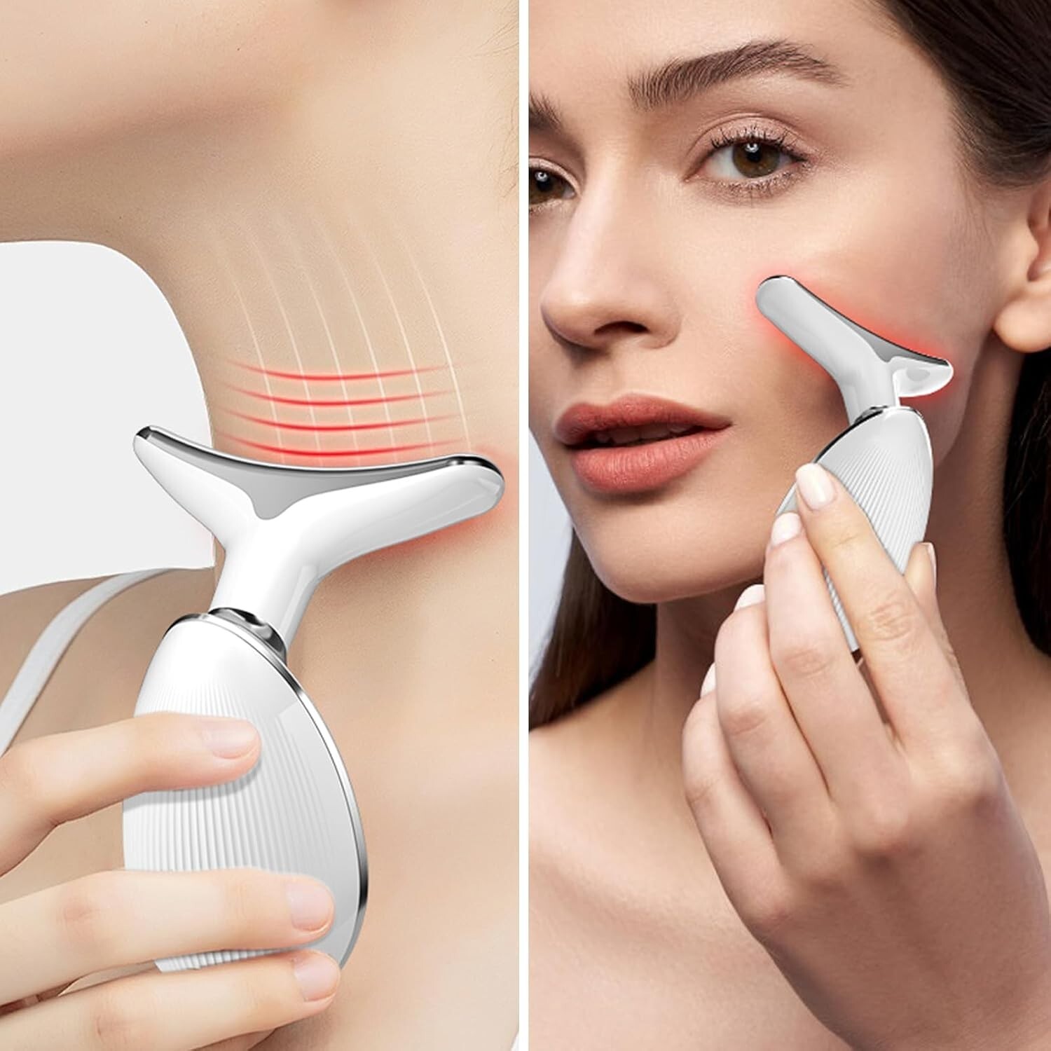 Facial Massager for Face and Neck,Red Light Therapy Wand,Face Tool for Skin Care