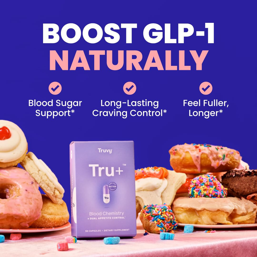 Tru+ Dual Appetite Suppressant for Weight Loss – 56 Capsules – Blood Chemistry